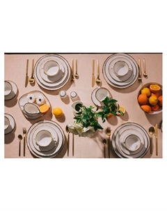 Блюдо для подачи Alpine Frost, 23×21×2.5, фарфор, белое Magistro