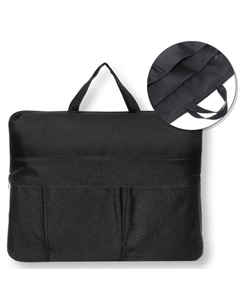 Сумка с ручками для ноутбука А4,, текстильная, 340 х 250 мм, чёрная Devente