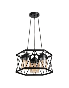 Люстра 2622/3 E27 40 Вт черный 40×40×21-121 см Bayerlux