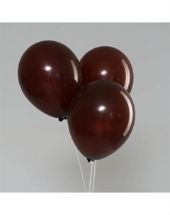 Воздушные шары латексные 10", макарунс, 100 шт., цвет шоколад Neotex co