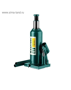 Домкрат бутылочный KRAFT-LIFT 43462-6_z01, гидравлический, подъем 219-427 мм, 6 т Kraftool
