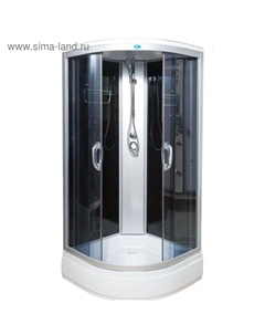 Душевая кабина ВМ 8825, 80 × 80 × 215 см, низкий поддон, тонированная Водный мир