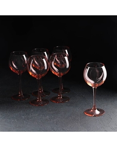 Набор бокалов для вина «Роза», стеклянный, 350 мл, 6 шт Декостек