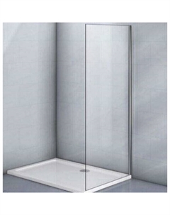 Боковая панель Veconi KP03-120-01-C5, 1200×1850 мм, без поддона, прозрачное стекло, хром