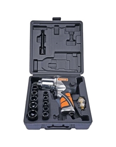 Гайковерт пневматический ударный AIW-03S, набор удар. головок, 7500 об/мин, 720 Нм Кратон