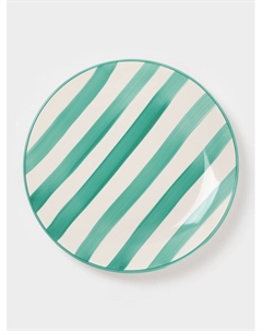 Тарелка «Райе», d=26.5 см, керамика, зелёная Доляна