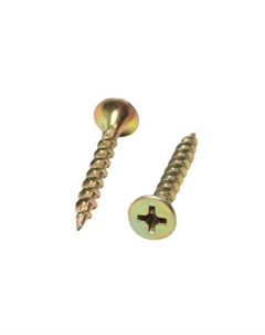 Саморез по дереву 3.5×32 мм, крупная резьба, желтый цинк, в упаковке 15 кг . Tundra