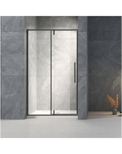 Душевая дверь Veconi Vianno VN34B-110-01-C7, 1100×1950 мм, прозрачная, распашная, черный