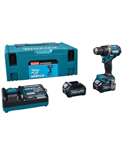 Дрель-шуруповерт DF002Gd201, 40 В, 2×2.5 Ач, 2200 об/мин, 65/30 Нм, кейс Makita