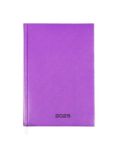 Ежедневник датированный 2025, А5, 168 листов, .Even, твёрдая обложка с поролоном из бумвинила, ляссе, блок 70 г/м2, сиреневый Attomex
