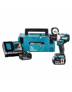 Дрель-шуруповерт DHP486RTJ, ударная, 18 В, 2х5 Ач, БЗП 13 мм, 125/65 Нм, кейс Makita