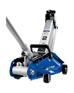 Домкрат подкатной 43052-2-K, с увеличенным подъемом в кейсе, Т-50-K, 2 т, 130-380 мм Зубр