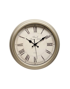 Часы настенные, серия: Классика, плавный ход, d-31 см, серый перламутр Troykatime