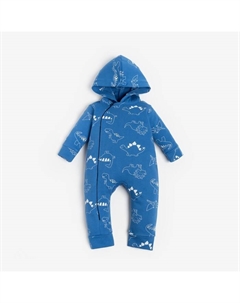 Комбинезон с капюшоном "Dino", рост 86-92 см, цвет синий Крошка я