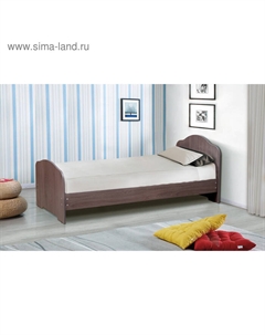 Кровать на уголках № 1, 800×2000, цвет ясень анкор тёмный Матрица