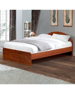 Кровать двойная «Венеция 2» 1200х2000, Итальянский орех/Кедр глянец Матрица