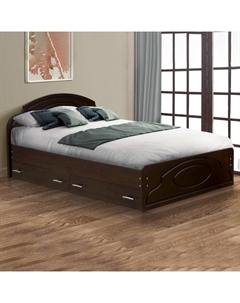 Кровать двойная с ящиками «Венеция 2» 1200×2000 мм, Венге Матрица