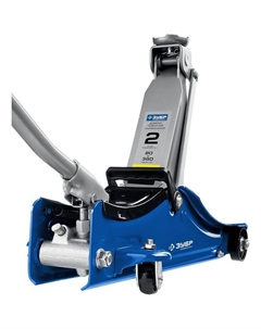 Домкрат подкатной 43058-2, низкий подхват, поворот. ручка, Т-55, 2 т, 80-380 мм Зубр