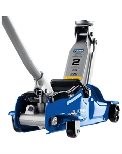 Домкрат подкатной 43056-2-K, низкий подхват, Т-35-K, 2 т, 85-330 мм, кейс Зубр