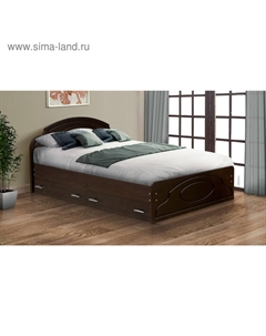 Кровать двойная с ящиками «Венеция 2», 1600×2000 мм, цвет венге Матрица