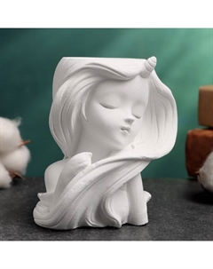 Фигурное кашпо "Девушка с длинными волосами" 6х8х9см Хорошие сувениры