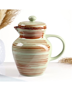 Кувшин «Мята», 1,7 л, 22×15 см, зелёный Борисовская керамика