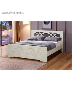 Кровать «Венеция 7», 1600×2000 мм, цвет ясень анкор светлый / паутинка серебро матовый Матрица