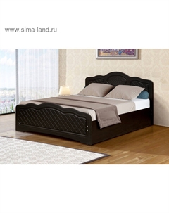 Кровать «Венеция 5», 1600×2000, цвет венге / венге шёлк матовый Матрица