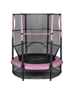 Батут, d=140 см, высота сетки 125 см, розовый Onlytop