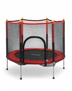 Батут, d=140 см, высота сетки 80 см, красный Onlytop