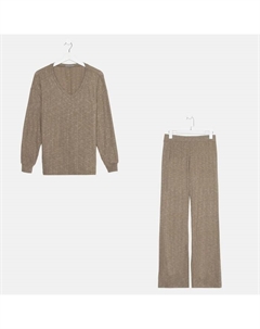 Костюм женский (джемпер/брюки), хаки, р-р 46 Натали