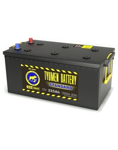 Автомобильный аккумулятор Тюмень 225 Ач, 6СТ-225L/LR (Ca/Ca) Standard, обратная полярность Tyumen battery