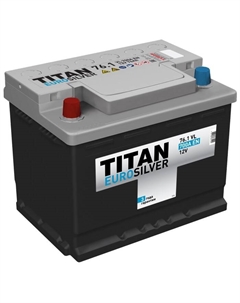Автомобильный аккумулятор Titan Euro Silver 76 Ач Титан