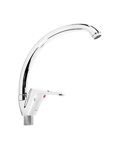 Смеситель для кухни "Эверест" B59-028, однорычажный, высокий излив, хром