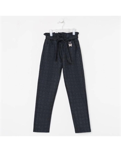 Брюки для девочки, цвет серый, рост 104 см Msk-bear