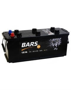 Автомобильный аккумулятор BARS 132 Ач, 6СТ-132.4 L, прямая полярность Барс