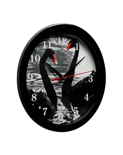 Часы настенные, d=28 см, интерьерные «Лебеди», бесшумные Соломон