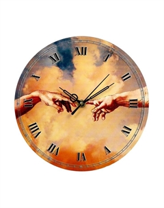 Часы настенные интерьерные "Фреска", d-23.5 см Соломон