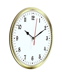 Часы настенные «Классика», плавный ход, d=24 см Соломон