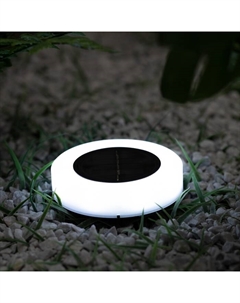 Светильник на солнечной батарее «», «Техно круг» 10.5×12.5 см, IP44, 8 LED, свечение белое Еврогарант