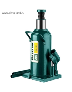 Домкрат бутылочный KRAFT-LIFT 43462-20_z01, гидравлический, подъем 244-449 мм, 20 т Kraftool