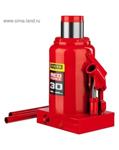 Домкрат бутылочный гидравлический RED FORCE 43160-30_z01, 285-465 мм, 30 т Stayer