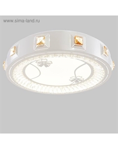 Люстра c ПДУ 661622 LED 90 Вт 3 режима 3000-6000К диммер белый 50×50×9 см Bayerlux