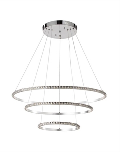 Люстра 59914/3 LED 94 Вт 4000К серебро 71×71×2-82 см Bayerlux