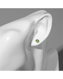 Серьги пусеты в коробке «Искры», 36 пар, 4, 5, 6, 8 мм, цветные в серебре Qf