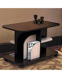 Стол журнальный №7, 900×500×570 мм, цвет венге / ясень шимо светлый Матрица