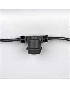 Гирлянда «Белт-лайт» 10 м, IP65, УМС, 2W, тёмная нить, шаг 40 см, Е27 (без ламп), 220 В Luazon lighting