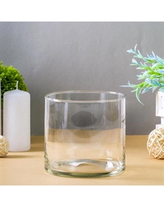 Ваза «Трубка», 700 мл, 10×10.7 см, стекло, прозрачная Evis