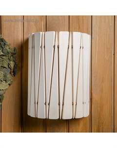 Абажур для бани и сауны «Треугольники», липа, 29×27.5×6 см, настенный, «» Добропаровъ