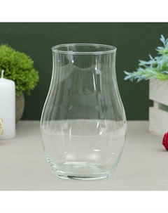Ваза «Саманта-1», большая, 1.2 л, 17×13 см, стекло, прозрачная Evis